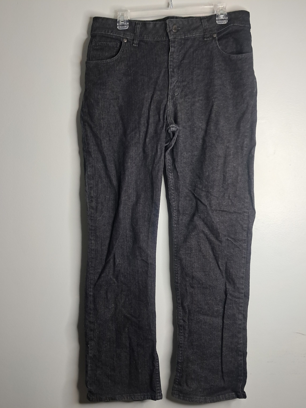 Riders by Lee Women's Straight Leg Black Denim Jeans